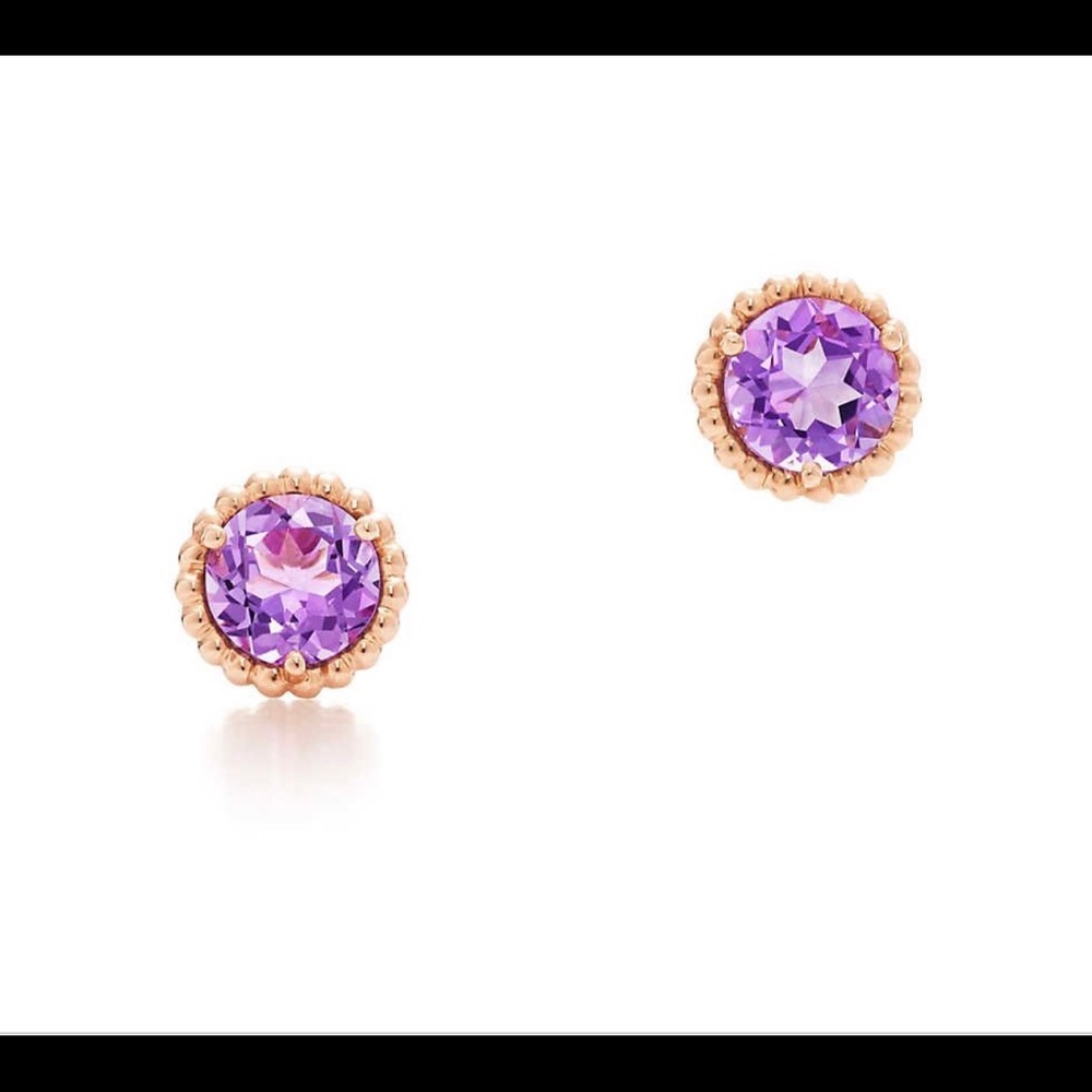 Tiffany & Co Amethyst Sparklers 18K Rose Gold